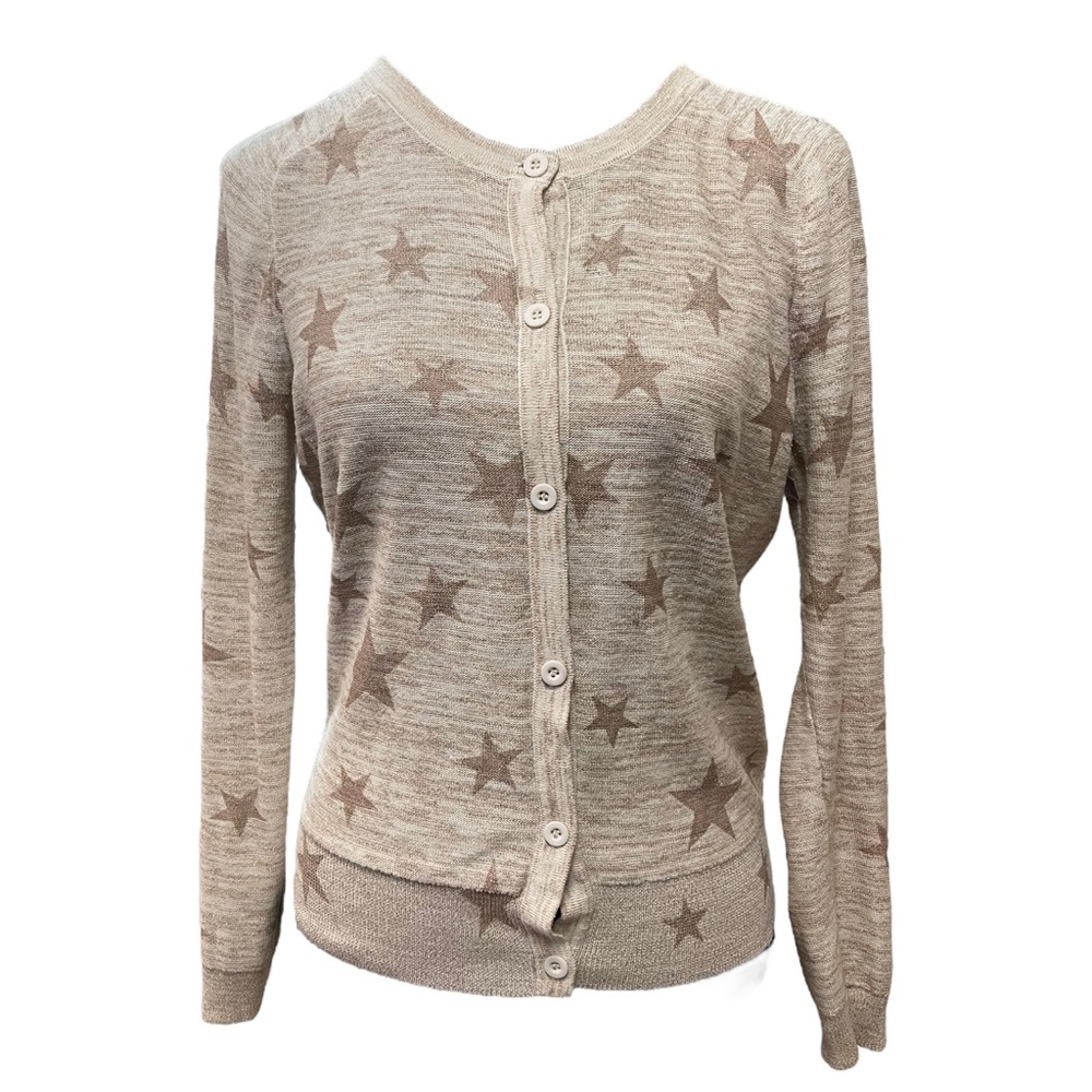 NAF NAF Light Brown Star Cardigan